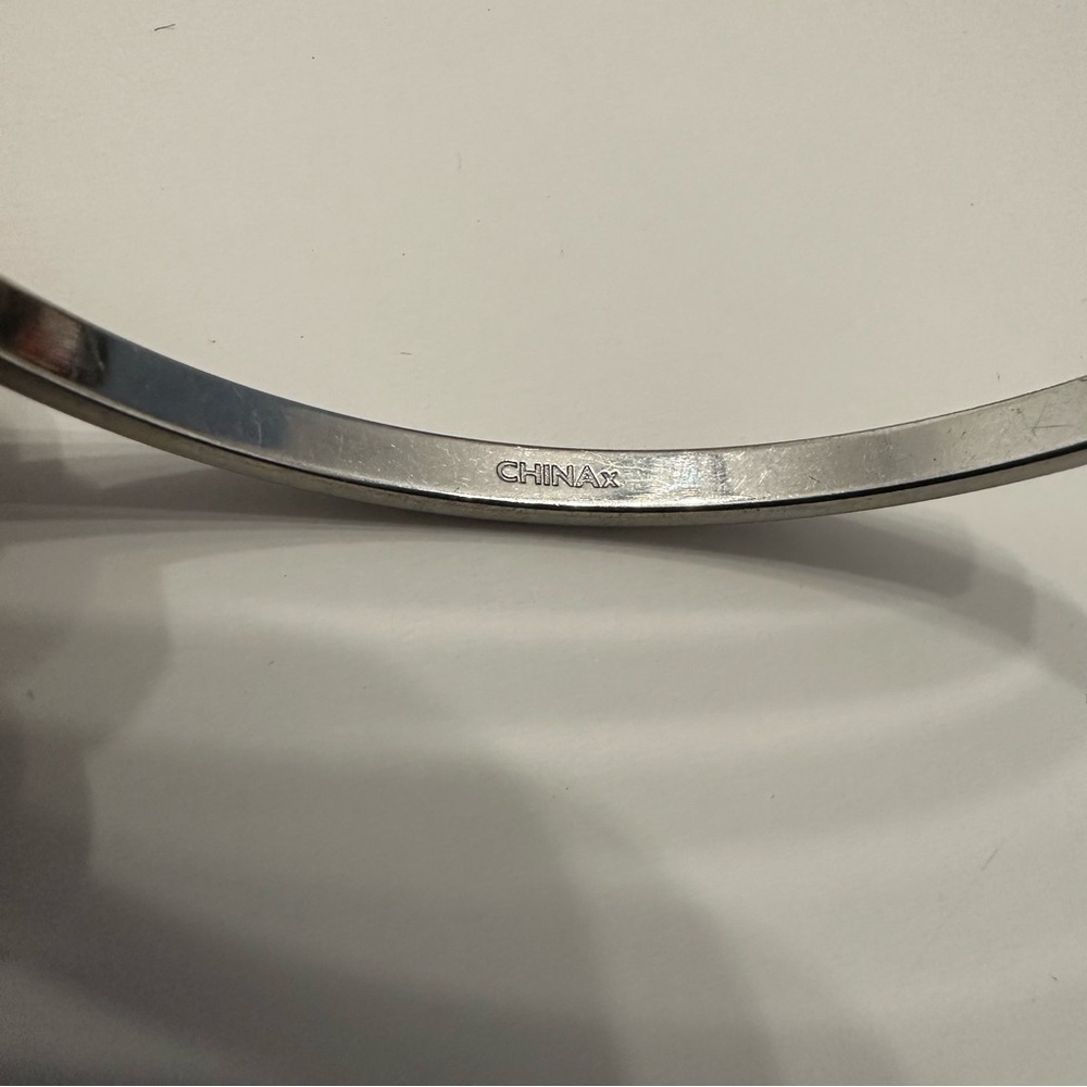 Coach Bangle Bracelet - Silver With Rhinestones - Picture 6 of 10